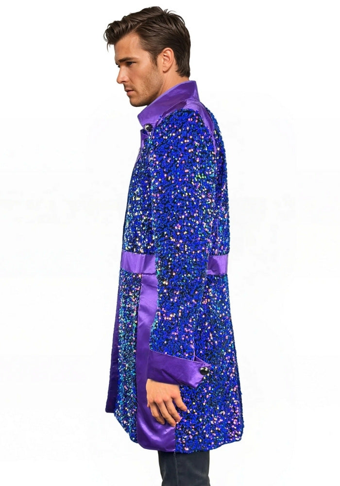 Carnavalsjas Sequin Purple Heren - Festivales
