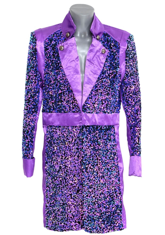 Carnavalsjas Sequin Purple Heren 48 - Festivales