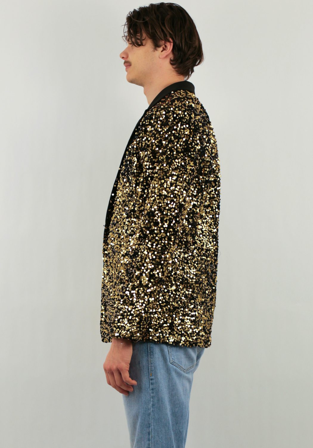 Carnavalsjas Herencolbert Pailletten Goud - Festivales