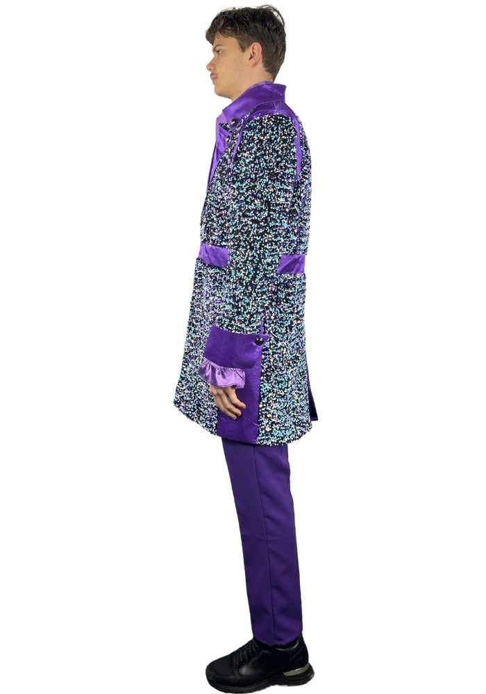 Carnavalsjas Sequin White Purple Heren - Bundel Basic - Festivales