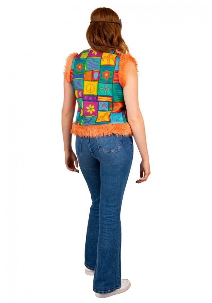 Carnavalsjas Hippie Vest Patchwork Dames - Festivales