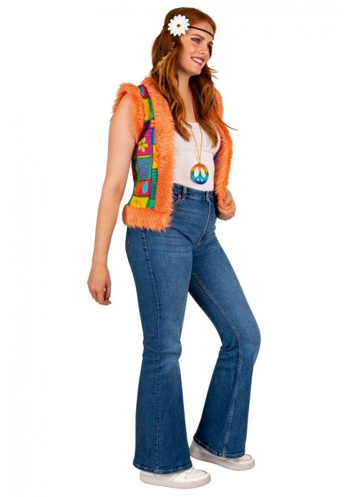 Carnavalsjas Hippie Vest Patchwork Dames - Festivales