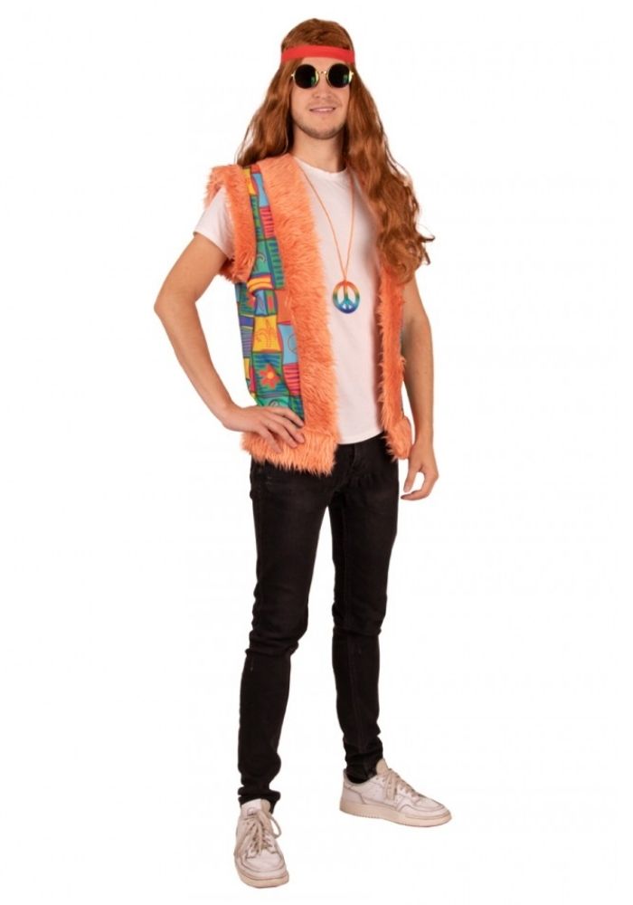 Carnavalsjas Hippie Vest Heren - Festivales