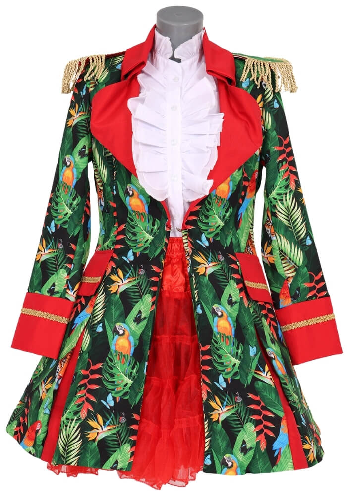 Carnavalsjas Parrot Lang Dames 36 - Festivales