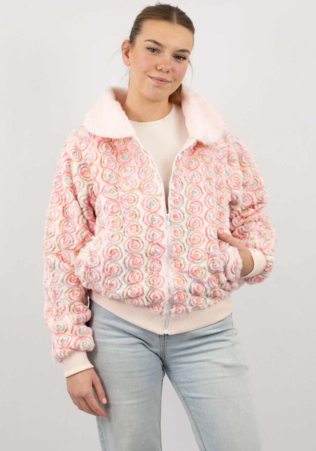 Carnavalsjas Dames Bont Rozen - Festivales