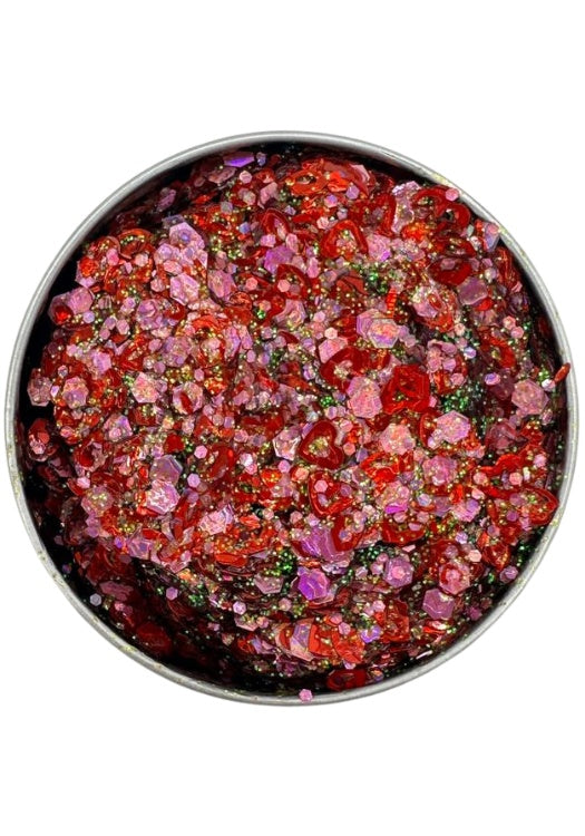 Chunky Glitter Love Red X-Sins - Festivales