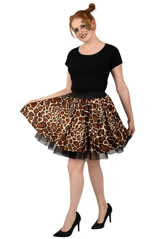 Cirkelrok Giraffe Print Dames - Festivales