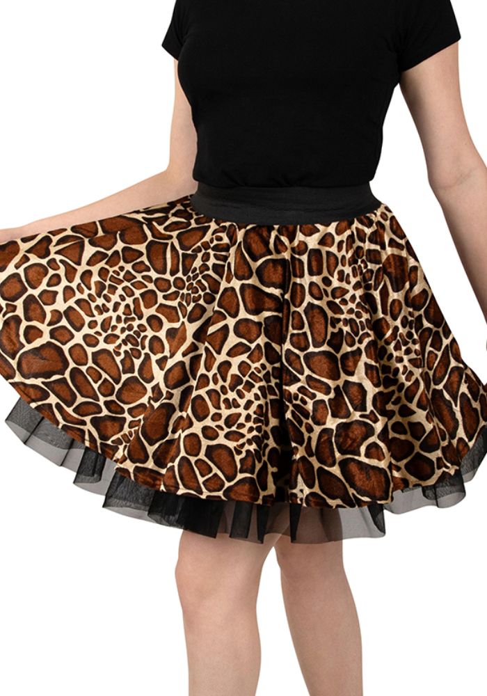 Cirkelrok Giraffe Print Dames - Festivales