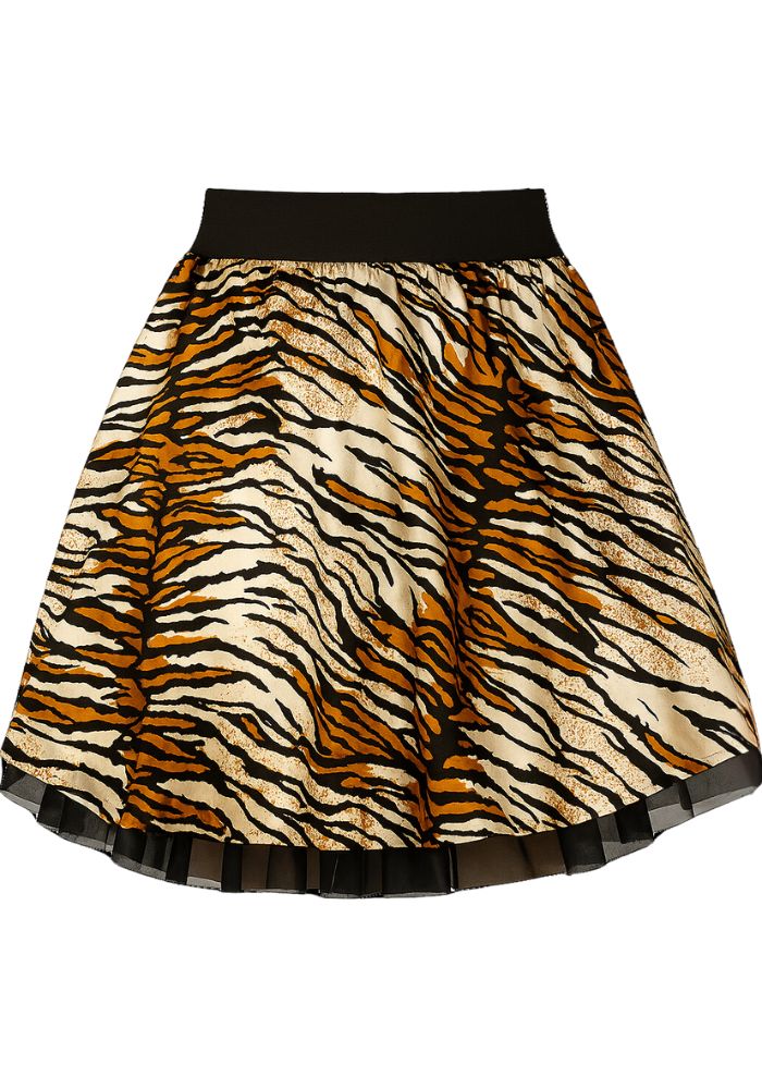 Cirkelrok Tijger Print Dames - Festivales