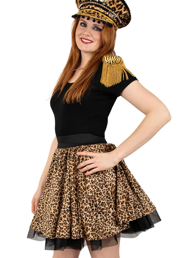 Cirkelrok Panter Print Dames - Festivales