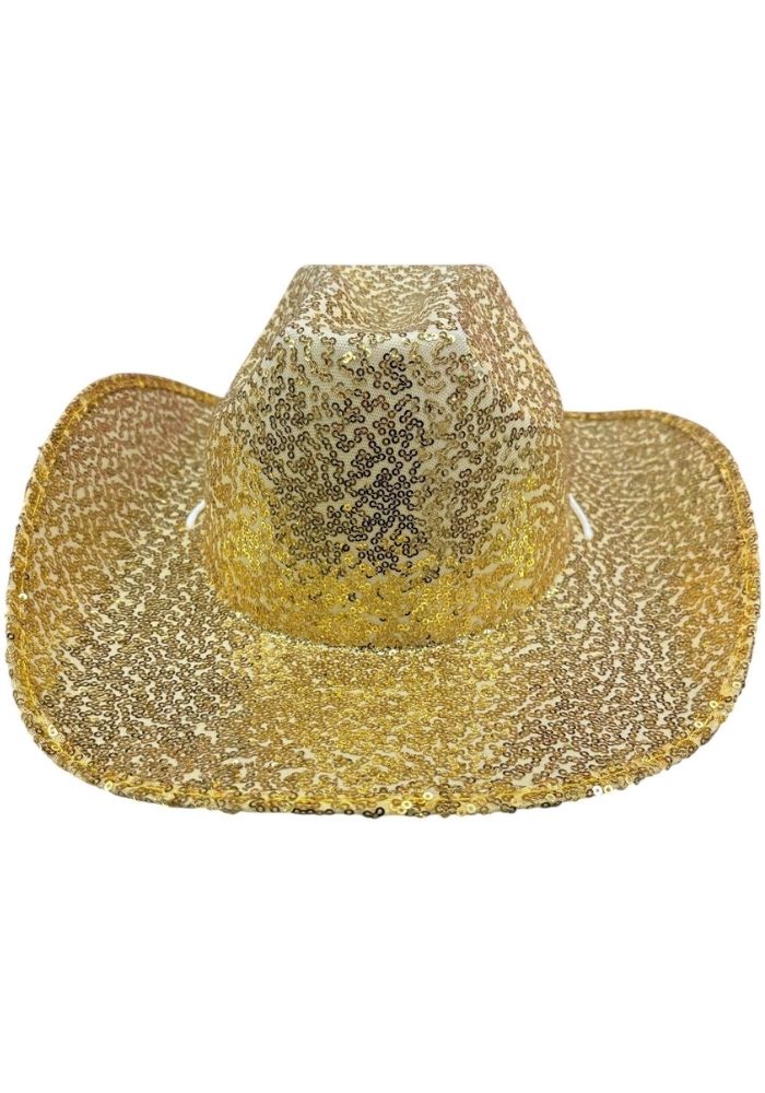 Cowboyhoed Glitter Goud - Festivales