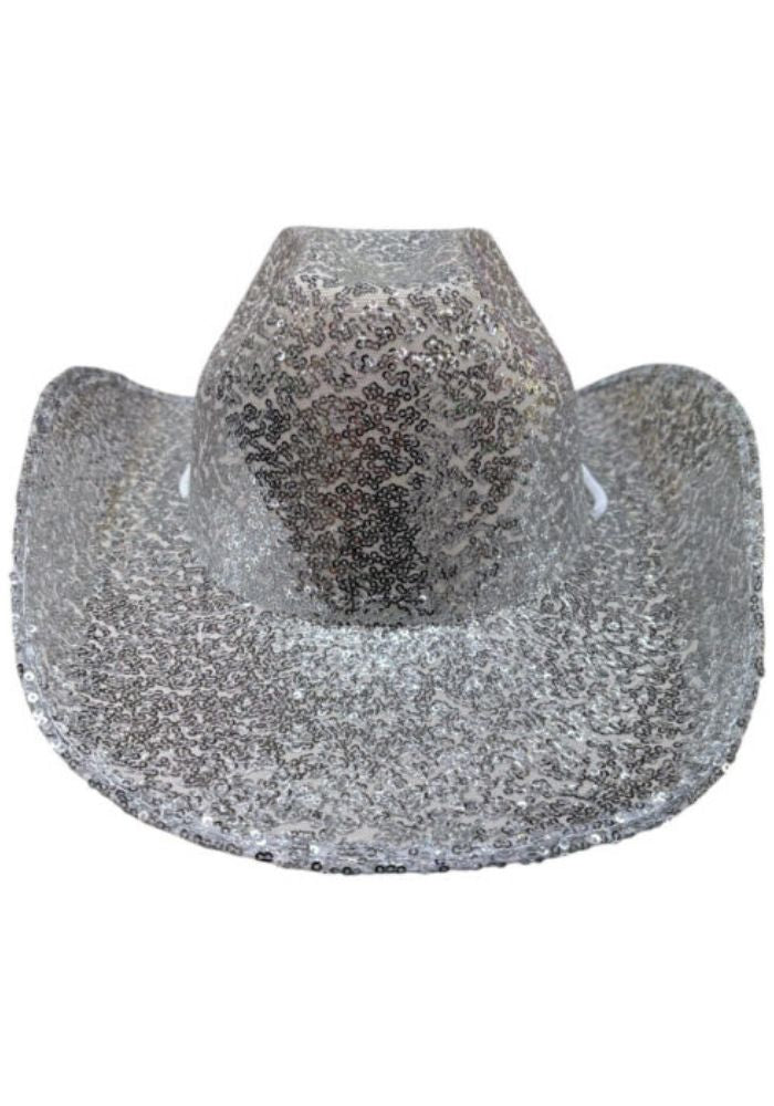 Cowboyhoed Glitter Zilver - Festivales
