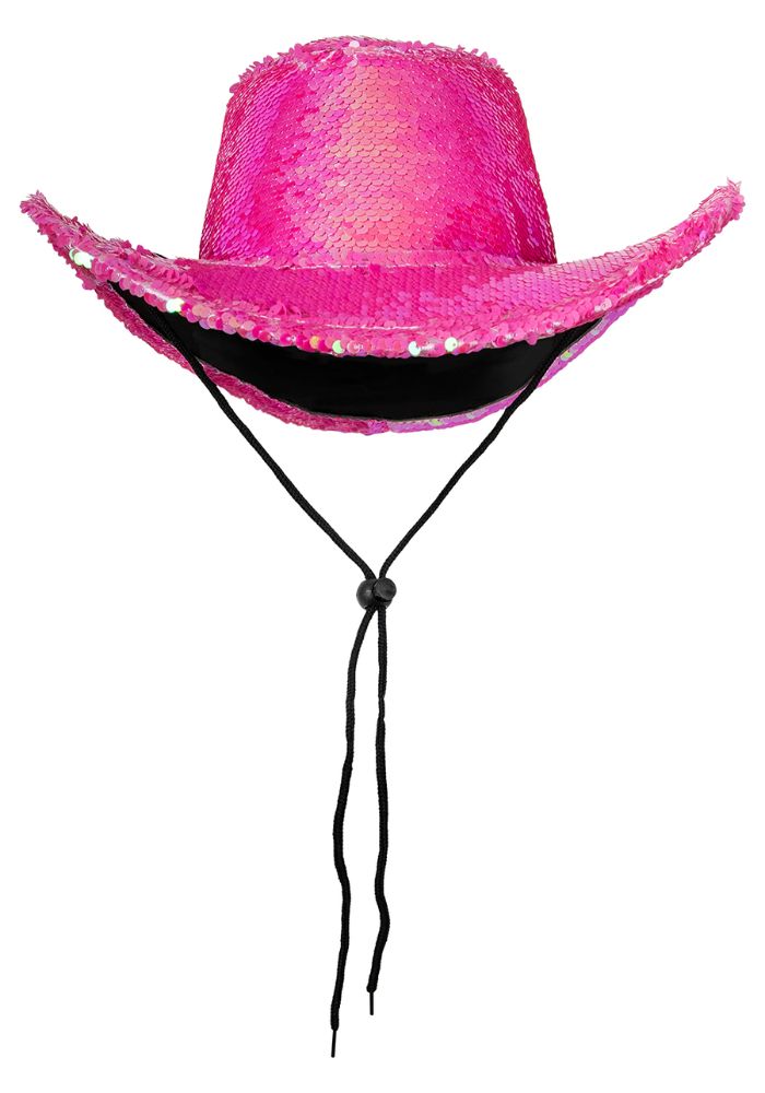 Cowboyhoed Roze Pailletten - Festivales