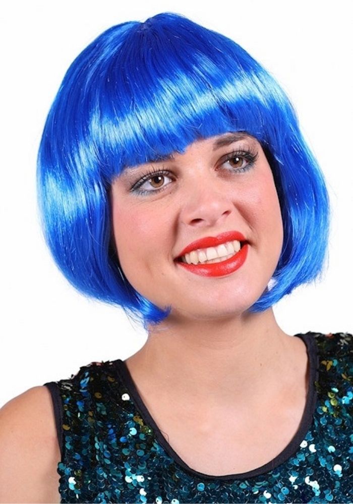 Dames Pruik Roxy Blauw - Festivales