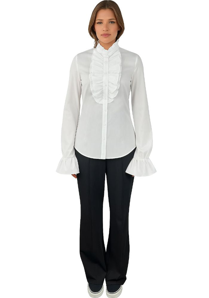 Damesblouse Wit Voor Carnavalsjassen - Festivales