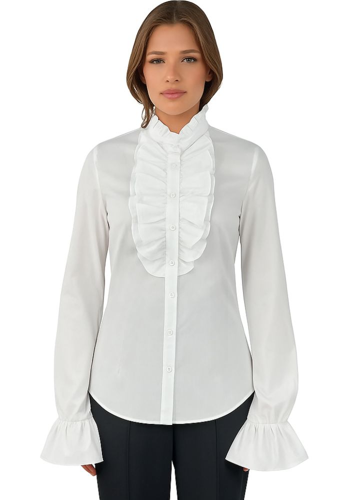Damesblouse Wit Voor Carnavalsjassen - Festivales
