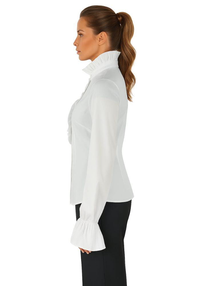 Damesblouse Wit Voor Carnavalsjassen - Festivales