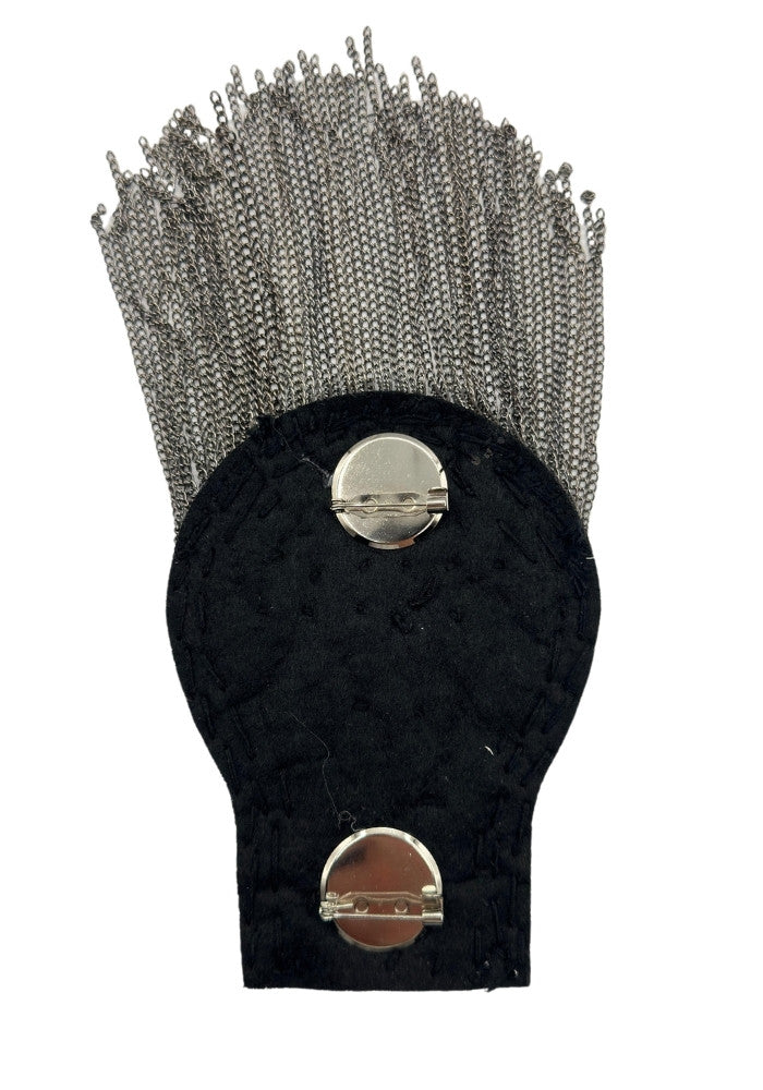Epauletten Met Spikes Grijs Metallic - Festivales
