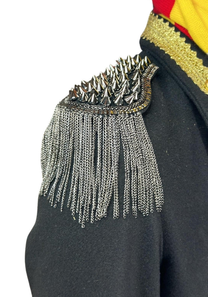 Epauletten Met Spikes Grijs Metallic - Festivales