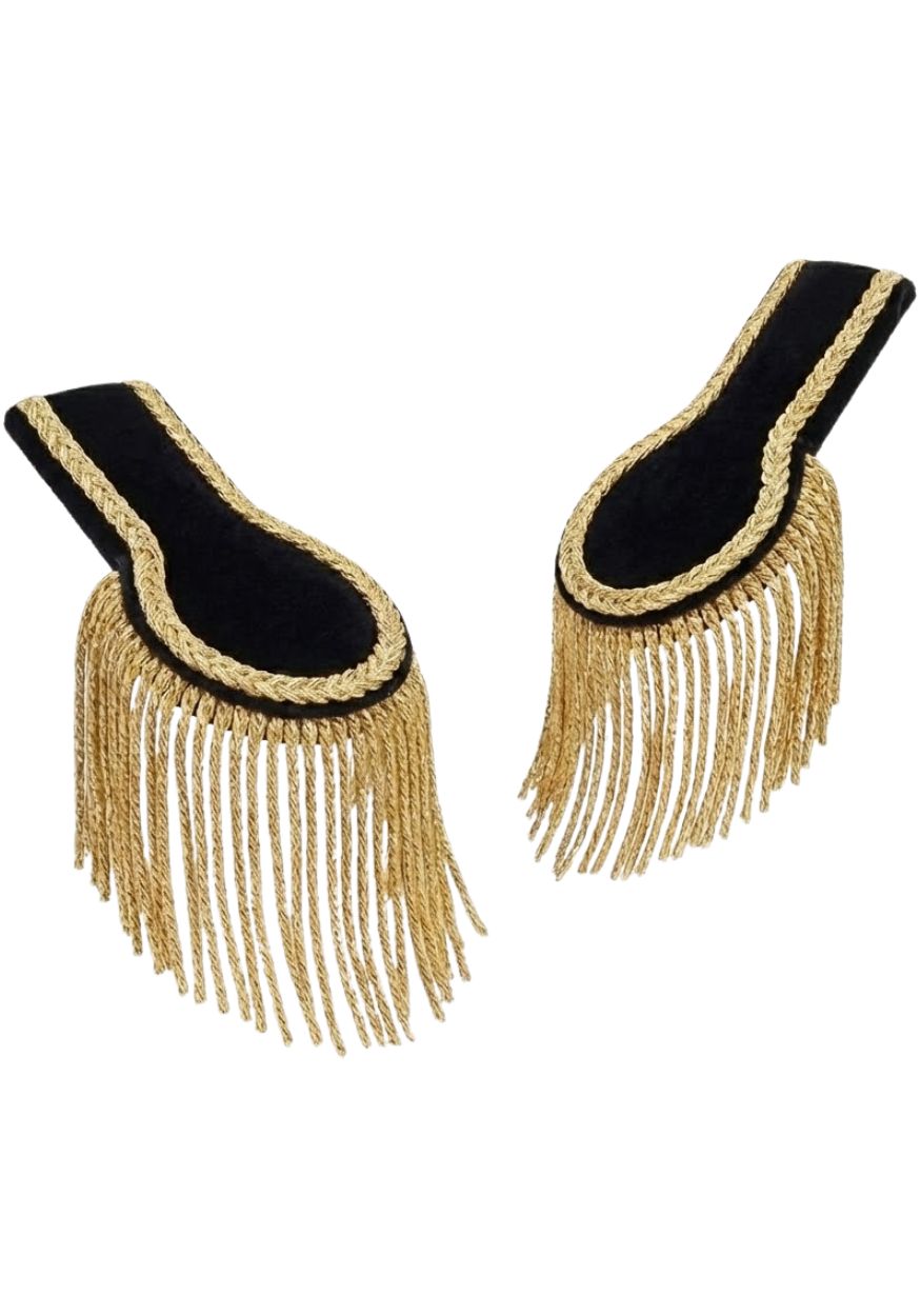 Epauletten Luxe Zwart/Goud - Festivales