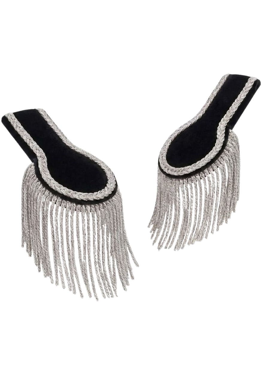 Epauletten Luxe Zwart/Zilver - Festivales