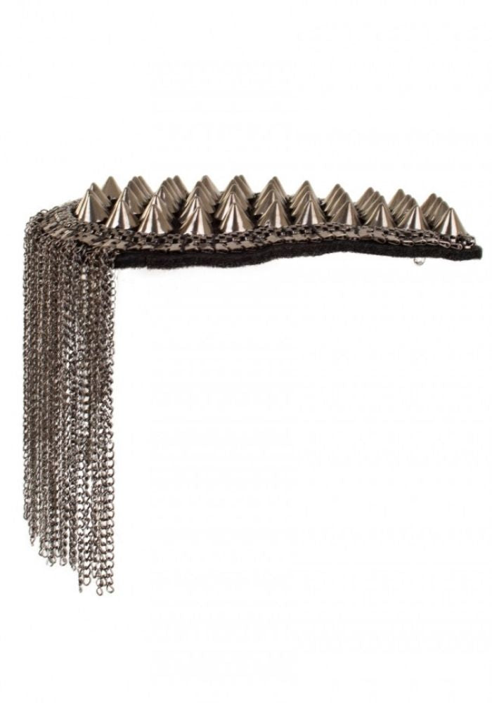 Epauletten Met Spikes Grijs Metallic - Festivales
