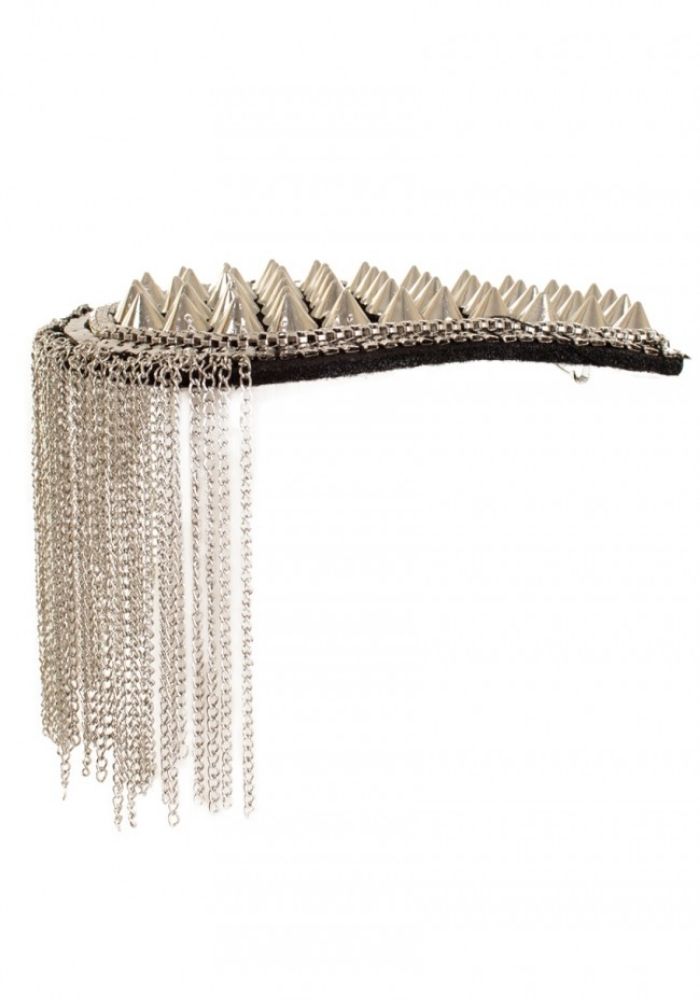 Epauletten Met Spikes Zilver - Festivales