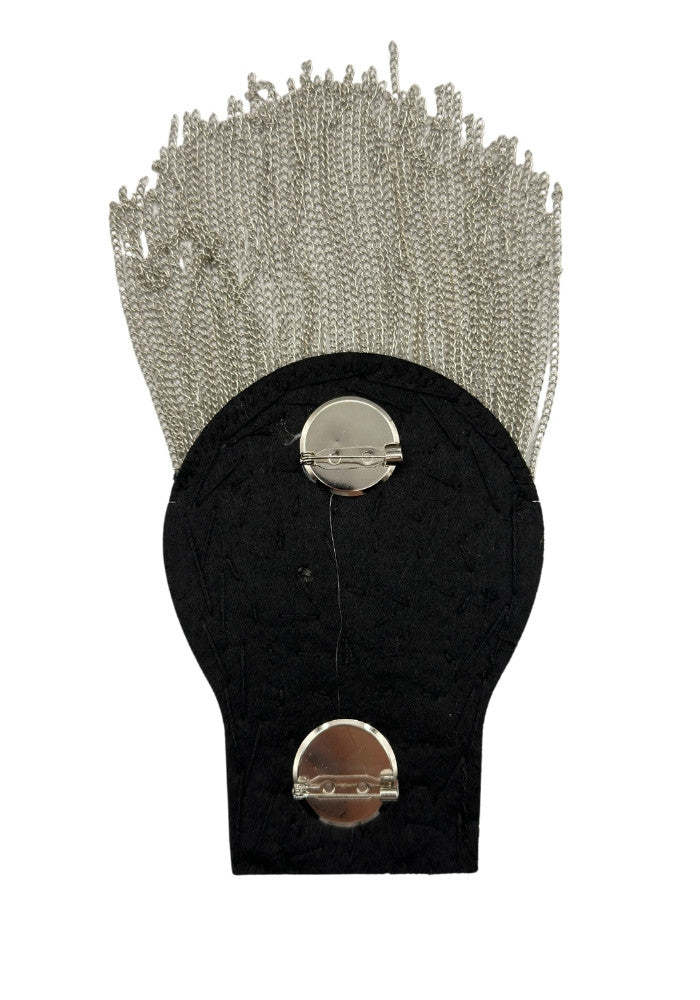 Epauletten Met Spikes Zilver - Festivales