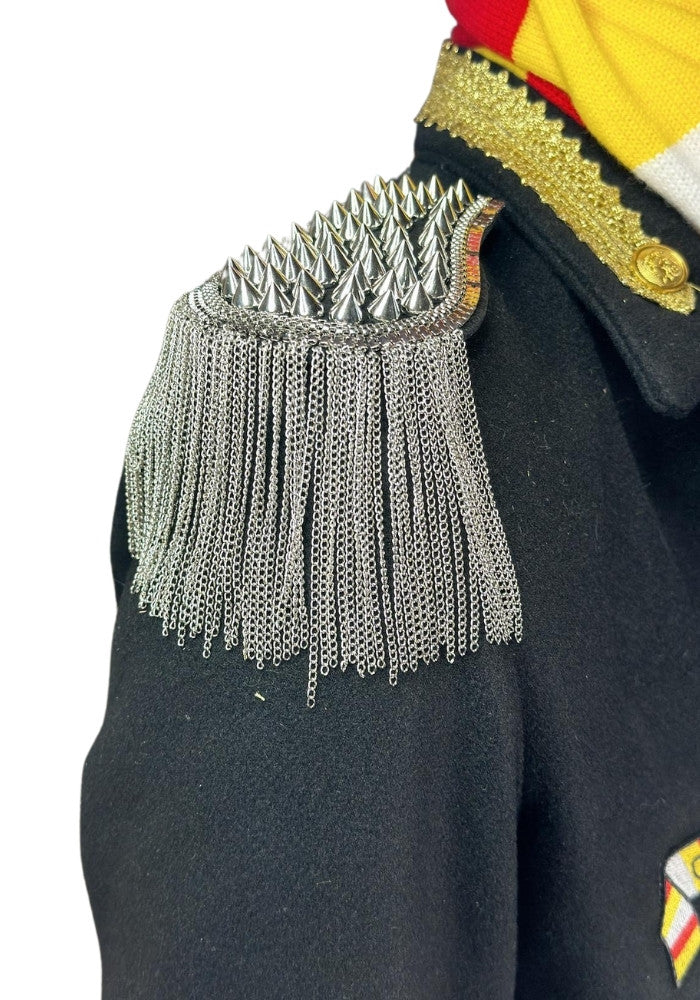 Epauletten Met Spikes Zilver - Festivales