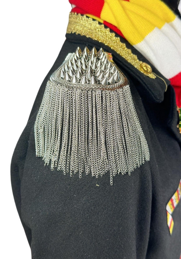 Epauletten Met Spikes Zilver - Festivales