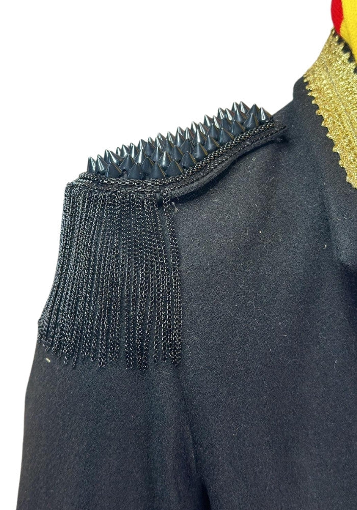 Epauletten Met Spikes Zwart - Festivales