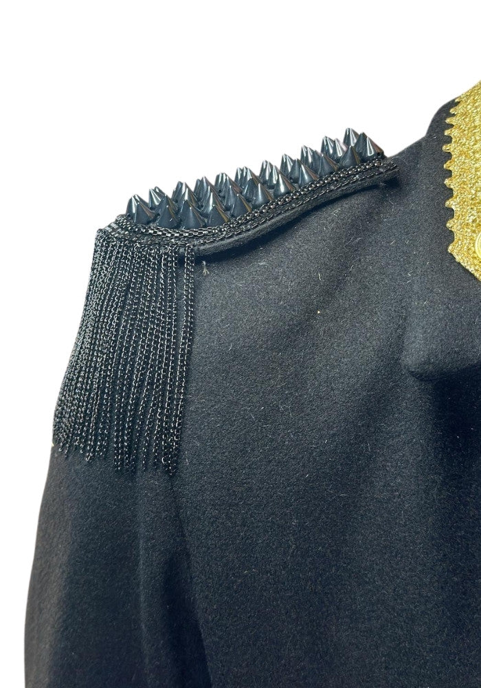 Epauletten Met Spikes Zwart - Festivales