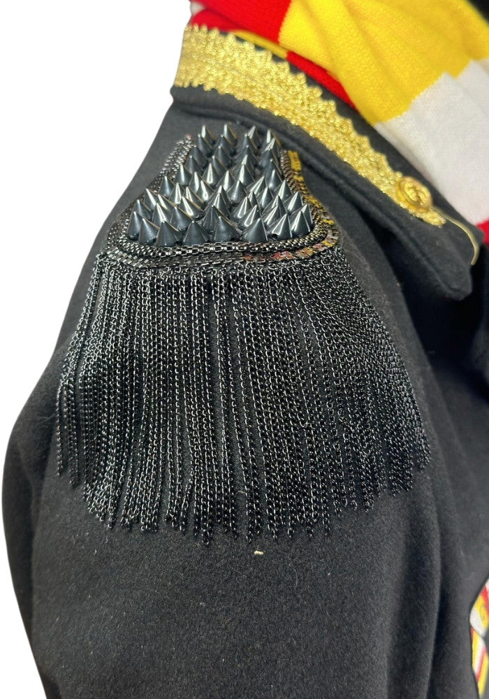 Epauletten Met Spikes Zwart - Festivales