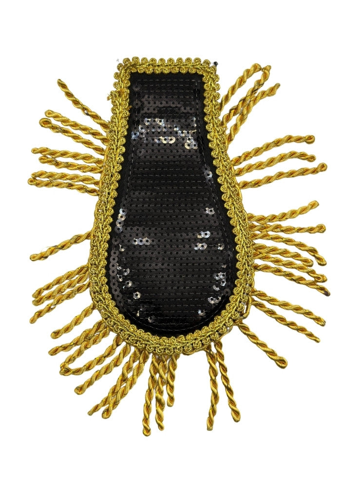 Epaulettten Strass Zwart - Festivales