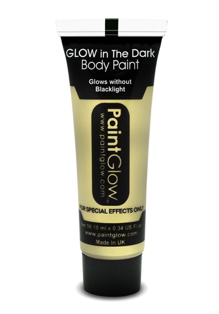 Face & Body Paint 10ml Glow In The Dark Invisible - Festivales