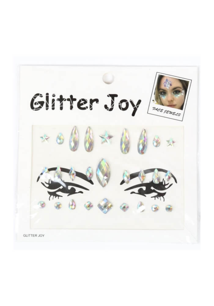 Face Jewels Horizontal Zilver - Festivales