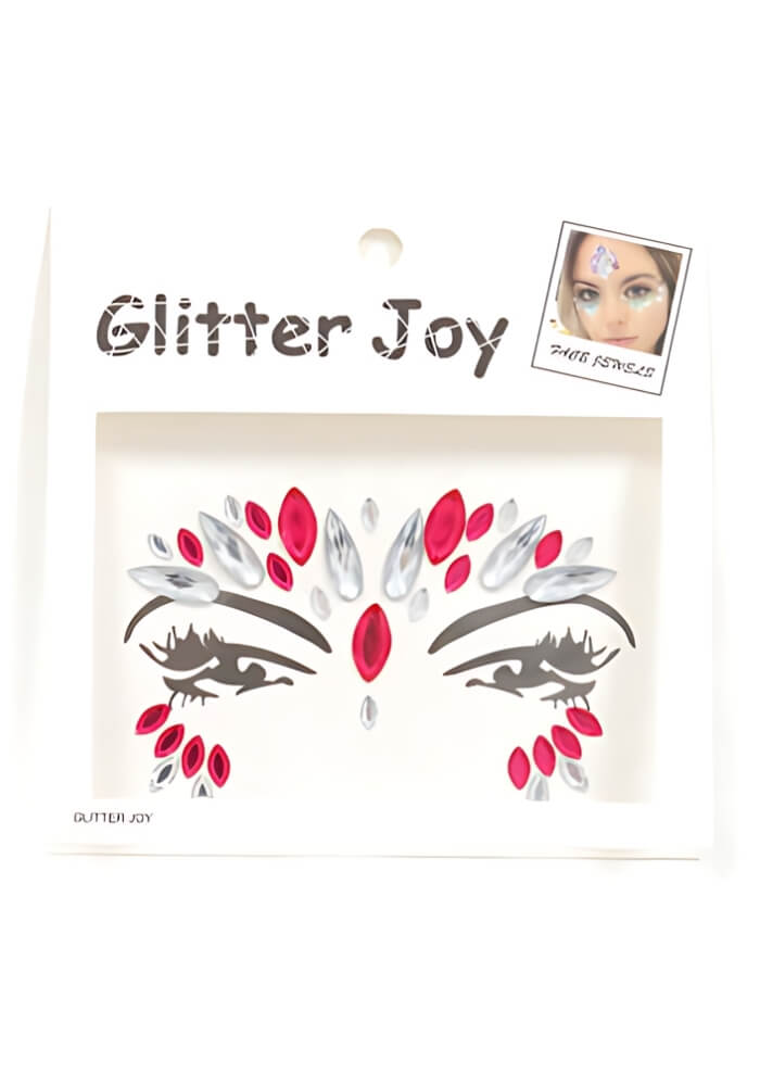 Face Jewels Jenter Rood/Zilver - Festivales