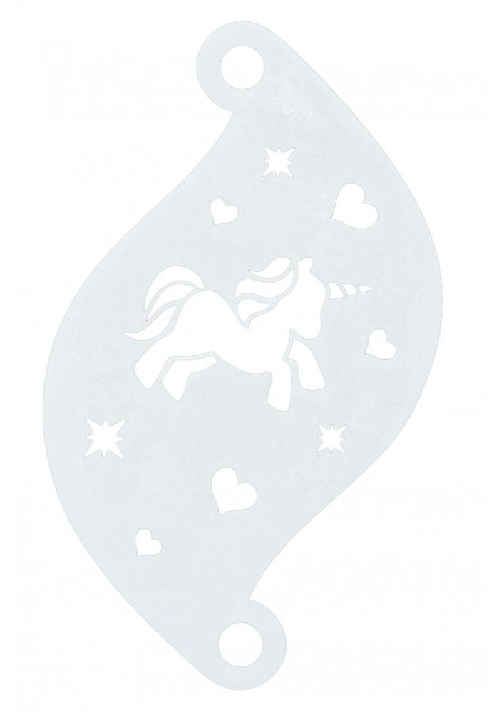 Face Paint Stencil Charming Unicorn 77071 - Festivales