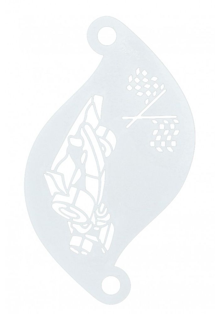 Face Paint Stencil F1 Race Car 77061 - Festivales