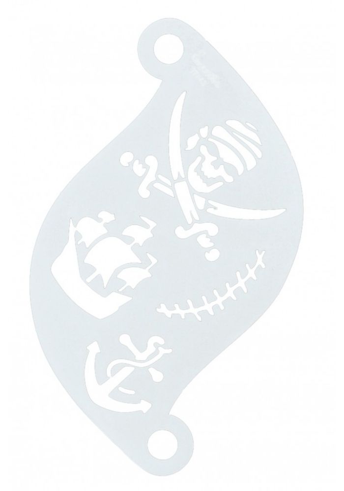 Face Paint Stencil Pirate 77063 - Festivales