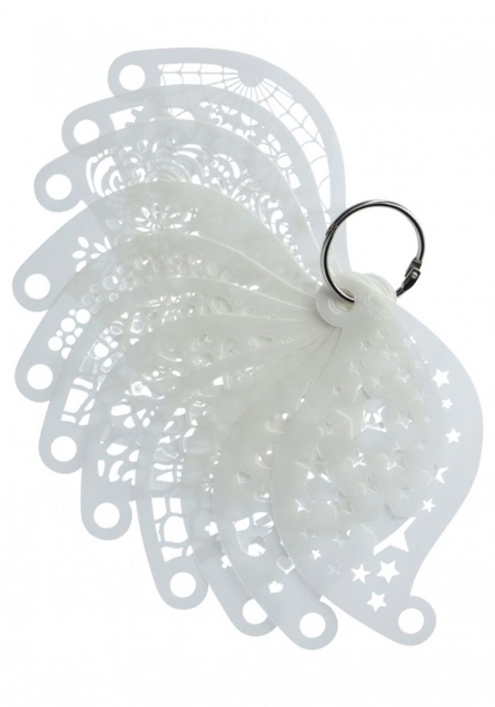 Face Paint Stencil Superstar Set 11pcs Met Ring 77080 - Festivales