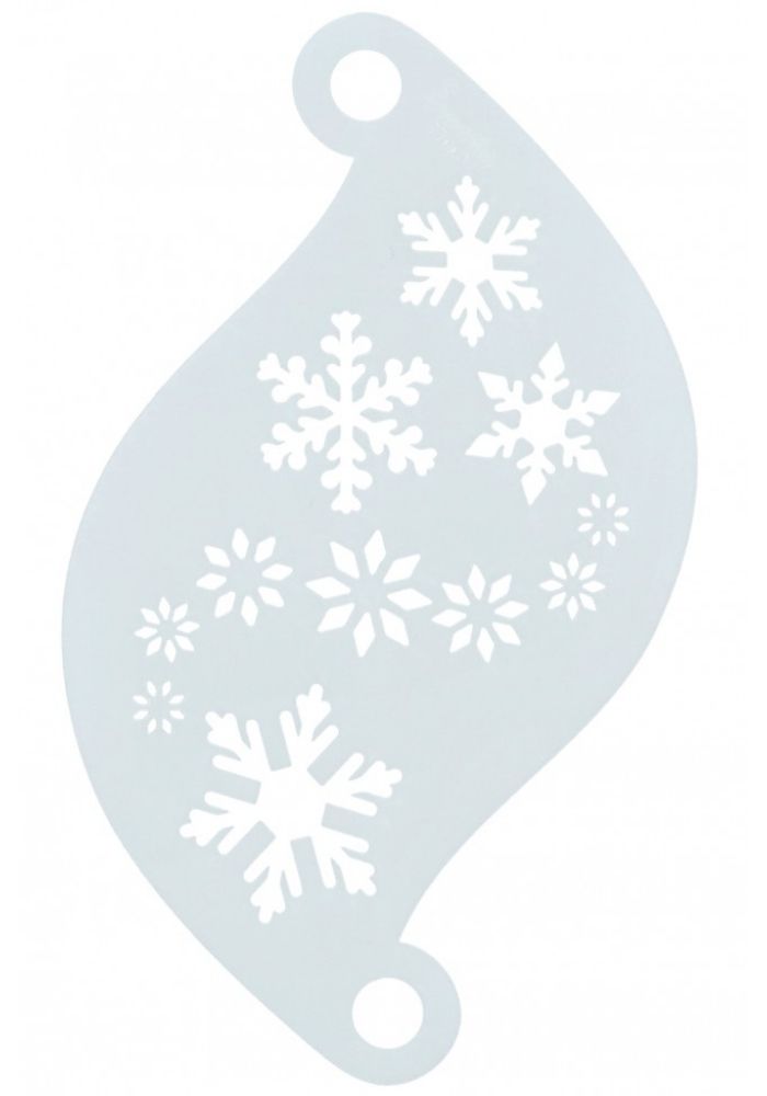 Face Paint Stencil Superstar Snowflakes 77003 - Festivales