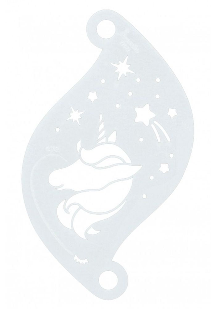Face Paint Stencil Starlight Unicorn 77072 - Festivales