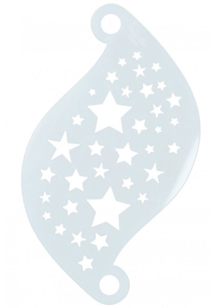 Face Paint Stencil Superstar Stars 77001 - Festivales