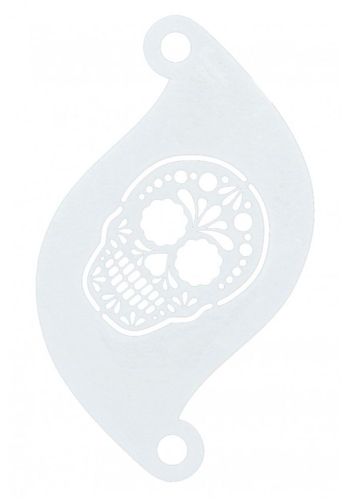 Face Paint Stencil Sugar Skull 77090 - Festivales