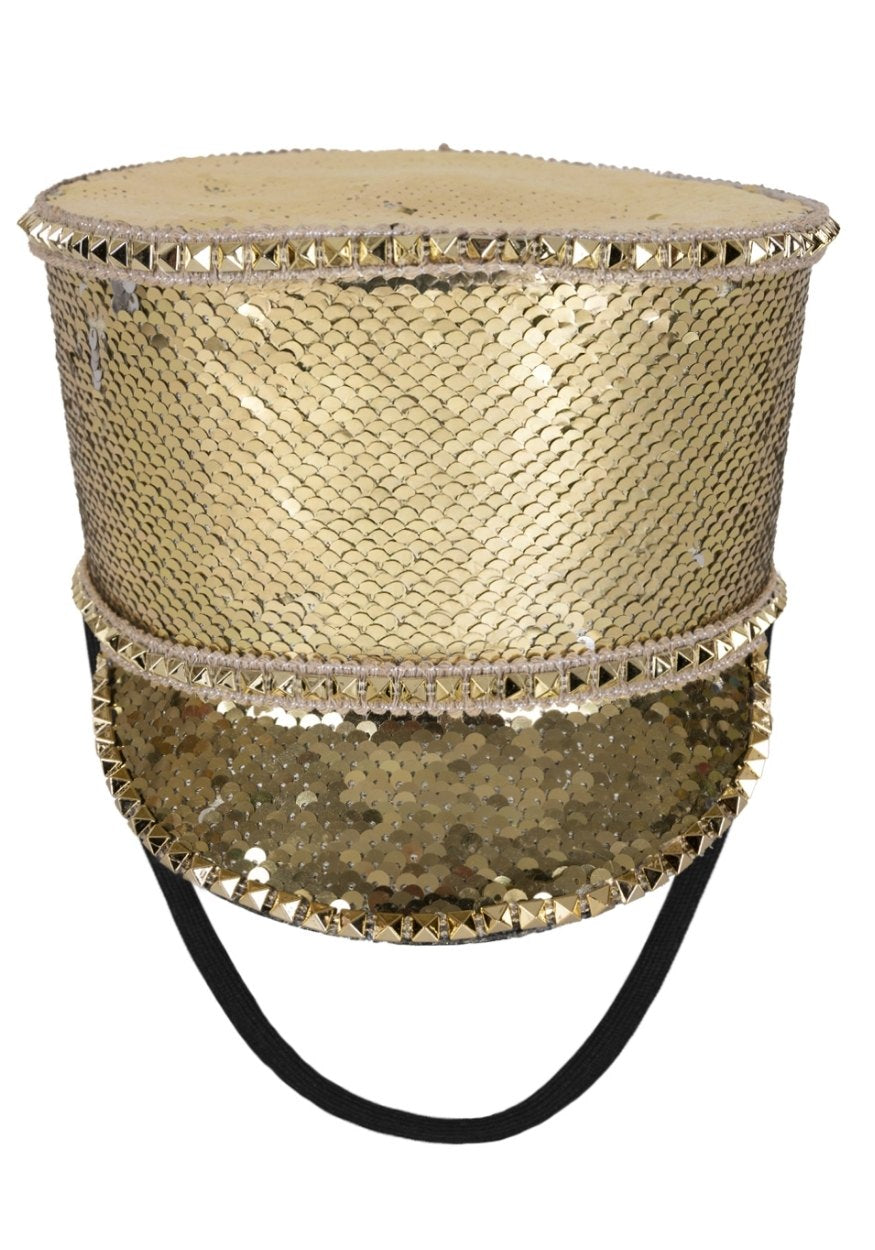 Fanfare Hoed Pailletten Goud - Festivales