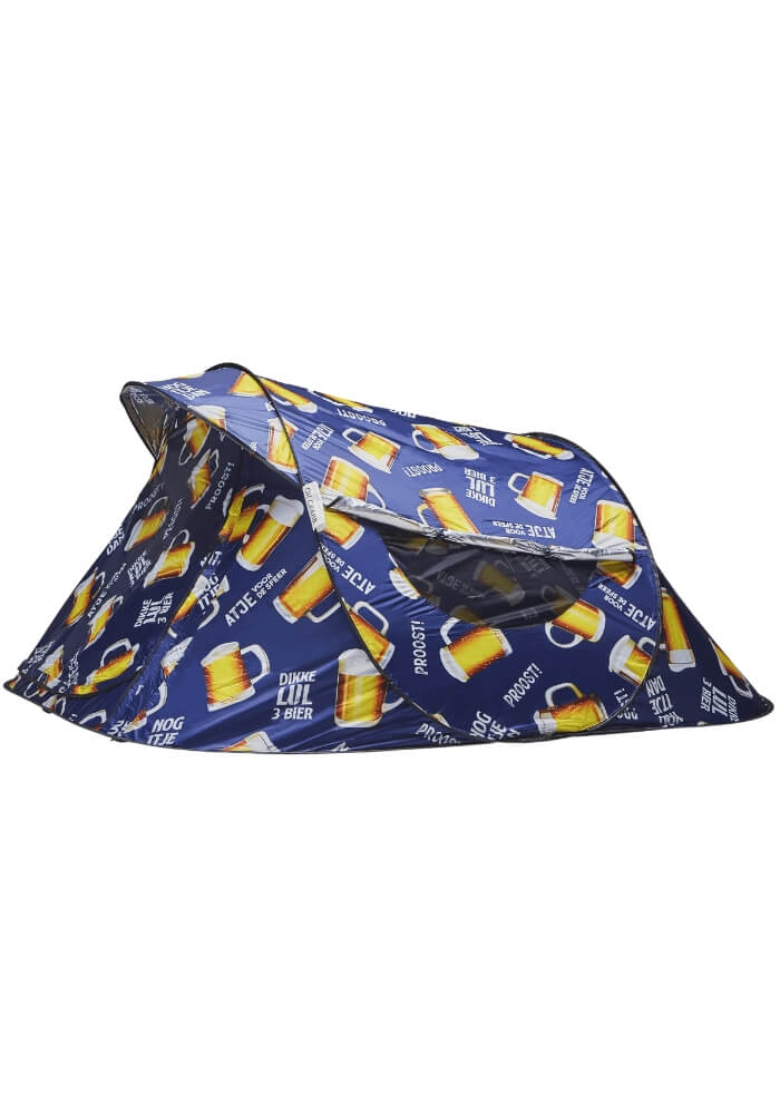Festival Camping pop-up tent - 2-3 persoons - Brutaal Bier print - Festivales
