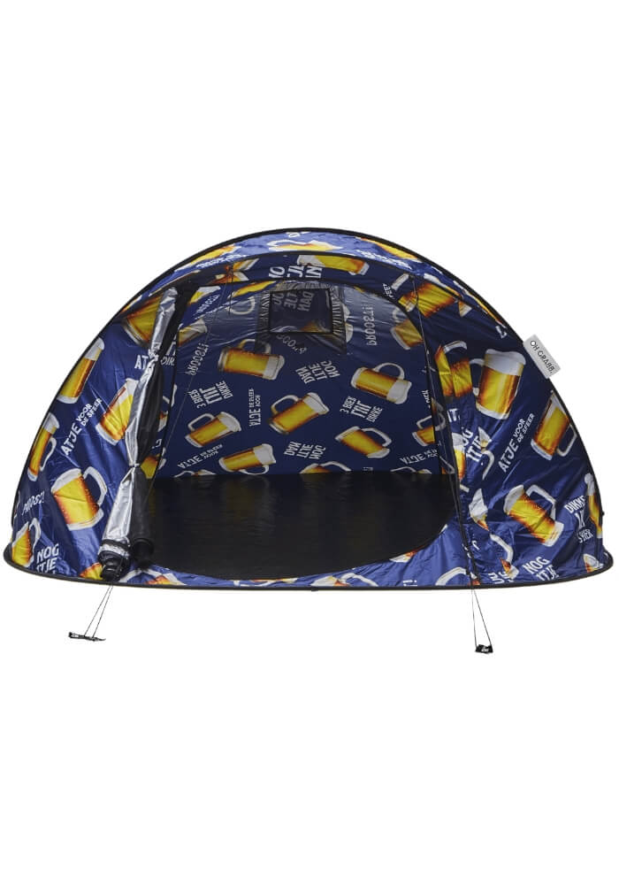 Festival Camping pop-up tent - 2-3 persoons - Brutaal Bier print - Festivales