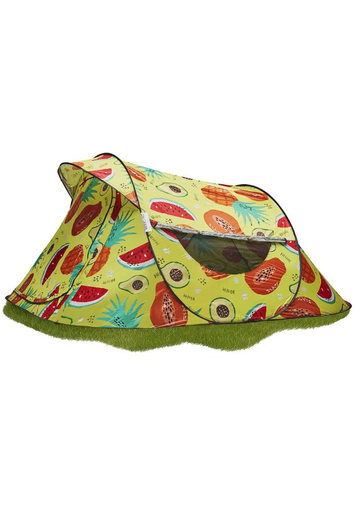 Festival Camping pop-up tent - 2-3 persoons - Fris & Fruitig print - Festivales