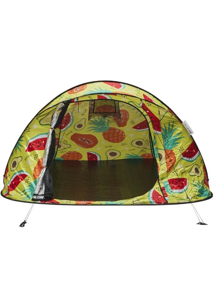 Festival Camping pop-up tent - 2-3 persoons - Fris & Fruitig print - Festivales